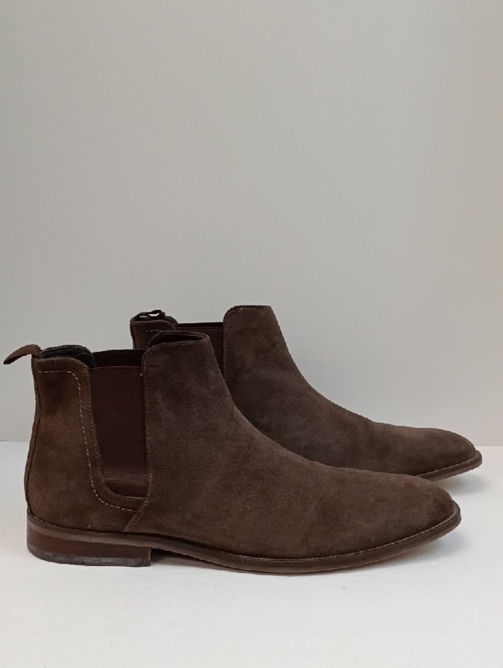 Section X Suede Chelsea Boots Brown Slip On Ankle Boot Size 12